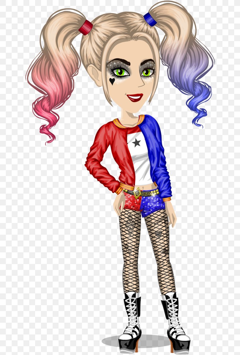 MovieStarPlanet Harley Quinn Drawing Digital Art Character, PNG, 660x1210px, Watercolor, Cartoon, Flower, Frame, Heart Download Free