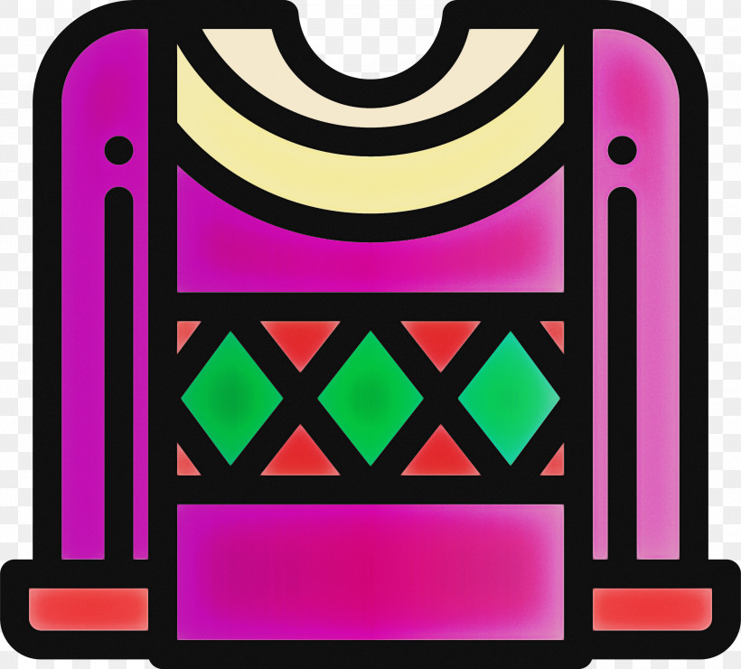 Christmas Sweater Winter Sweater Sweater, PNG, 2999x2709px, Christmas Sweater, Magenta, Mobile Phone Case, Rectangle, Sweater Download Free