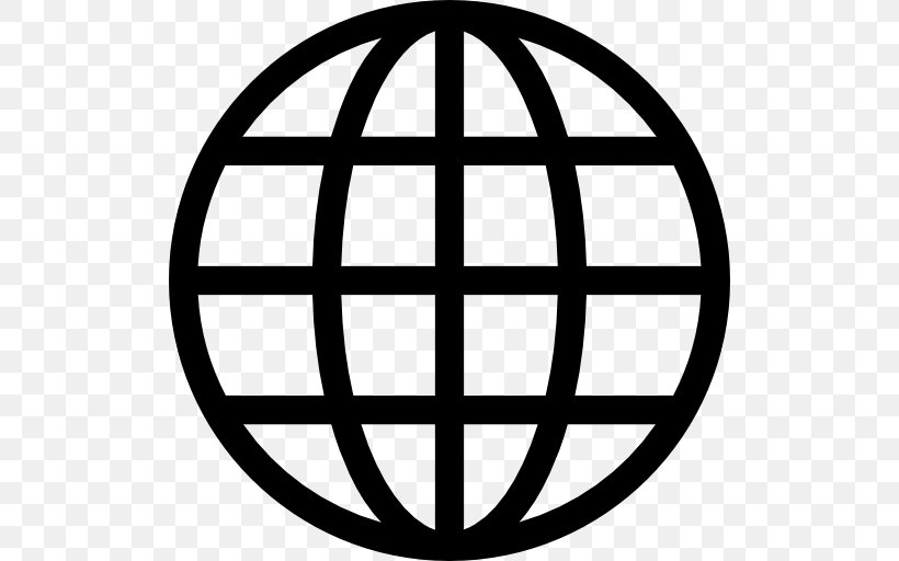 Globe World Clip Art, PNG, 512x512px, Globe, Area, Black And White, Grid, Map Download Free