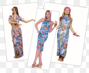 Dress - Hawaiian Costume Party Shoulder PNG