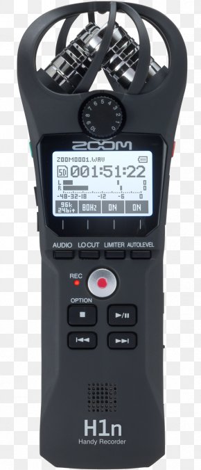 Microphone - Microphone Digital Audio Zoom H1n Digital Handy Recorder Zoom H4n Handy Recorder PNG