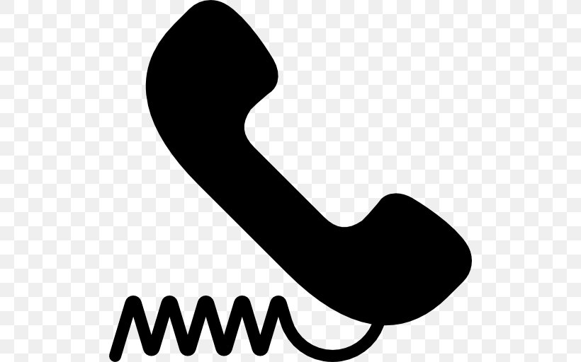 Telephone Call Clip Art, PNG, 512x512px, Telephone, Artwork, Black, Black And White, Brand Download Free