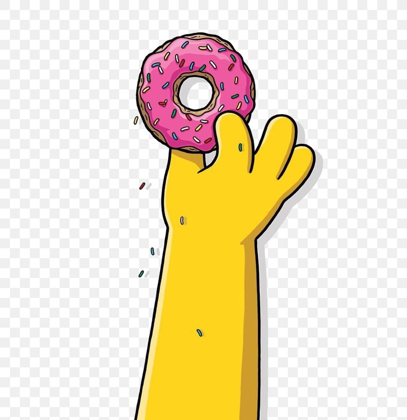 Homer Simpson Doughnut Bart Simpson Lisa Simpson Ned Flanders, PNG, 564x846px, Homer Simpson, Art, Bart Simpson, Cartoon, Doughnut Download Free