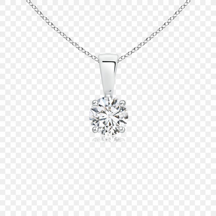 Solitaire Necklace Prong Setting Diamond Silver, PNG, 900x900px, Solitaire, Body Jewellery, Body Jewelry, Charms Pendants, Diamond Download Free