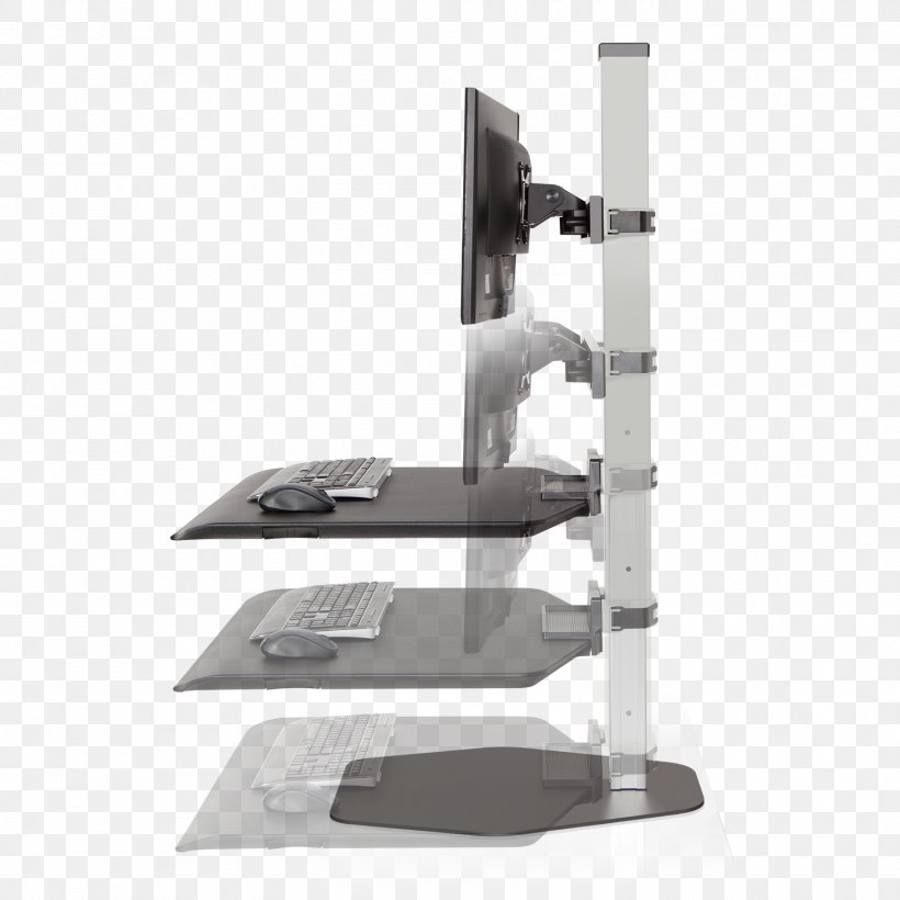 Computer Monitors Winston Workstation Dual Monitor Arm Sit Stand Desk Converter Winston Workstation Triple Monitor Arm Sit Stand Desk Converter, PNG, 1500x1500px, Computer Monitors, Computer, Computer Monitor Accessory, Desk, Flat Display Mounting Interface Download Free