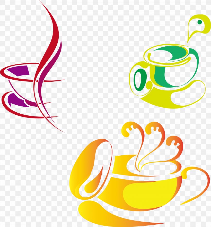 Coffee Cup Logo Teacup Clip Art, PNG, 3714x3994px, Coffee Cup, Area, Artwork, Brand, Creativity Download Free