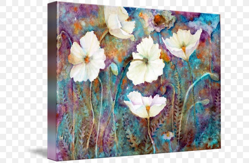 Floral Design Acrylic Paint Gallery Wrap Art Canvas, PNG, 650x536px, Floral Design, Acrylic Paint, Acrylic Resin, Art, Artwork Download Free
