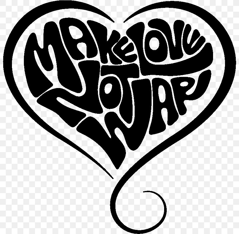 Make Love, Not War Sticker Hippie, PNG, 800x800px, Watercolor, Cartoon, Flower, Frame, Heart Download Free