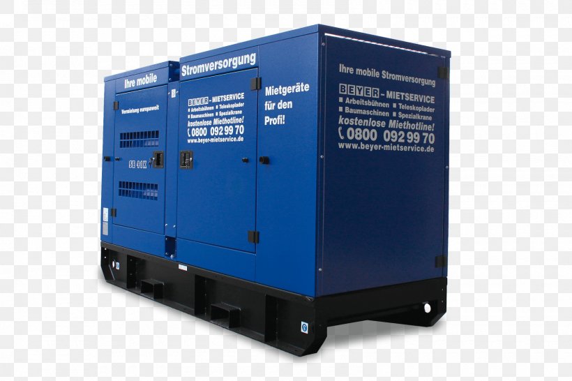 Electric Generator Emergency Power System BEYER-Mietservice KG, PNG, 1600x1067px, Electric Generator, Aweighting, Baustelle, Datasheet, Electronic Component Download Free