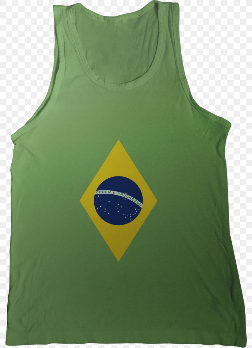 Flag Of Brazil T-shirt Gilets Green, PNG, 1296x1786px, Brazil, Active Tank, Flag, Flag Of Brazil, Gilets Download Free