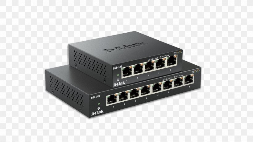 Gigabit Ethernet Network Switch D-Link DGS 105 D-Link DGS 108, PNG, 1664x936px, Gigabit Ethernet, Computer Network, Dlink, Dlink Dgs 105, Electronic Component Download Free