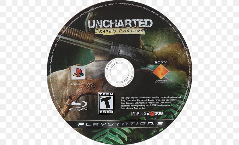 Uncharted: Drake's Fortune Uncharted 2: Among Thieves Uncharted 3: Drake's Deception Uncharted 4: A Thief's End PlayStation 3, PNG, 500x500px, Uncharted 2 Among Thieves, Actionadventure Game, Compact Disc, Dvd, Homebrew Download Free