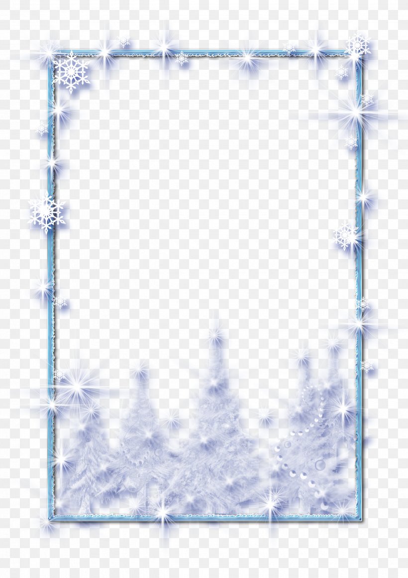 Christmas Picture Frames Icicle, PNG, 2480x3510px, Christmas, Area, Blue, Christmas Ornament, Gift Download Free