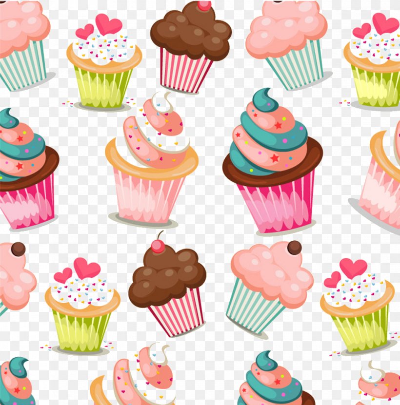 Cupcake Muffin Birthday Cake Pattern, PNG, 980x994px, Cupcake, Baking, Baking Cup, Birthday Cake, Buttercream Download Free