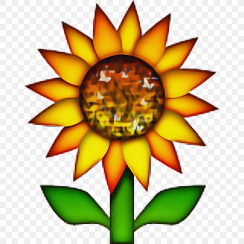 Flower Emoji, PNG, 1024x1024px, Emoji, Emoticon, Flower, Herbaceous Plant, Orange Download Free