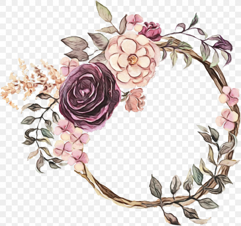 Lilac Pink Flower Plant Headpiece, PNG, 1001x940px, Watercolor, Flower, Hair Accessory, Headband, Headgear Download Free