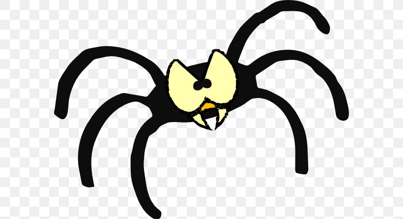 Scary Spiders Spider Web Clip Art, PNG, 600x445px, Spider, Black And White, Cartoon, Cat Like Mammal, Drawing Download Free