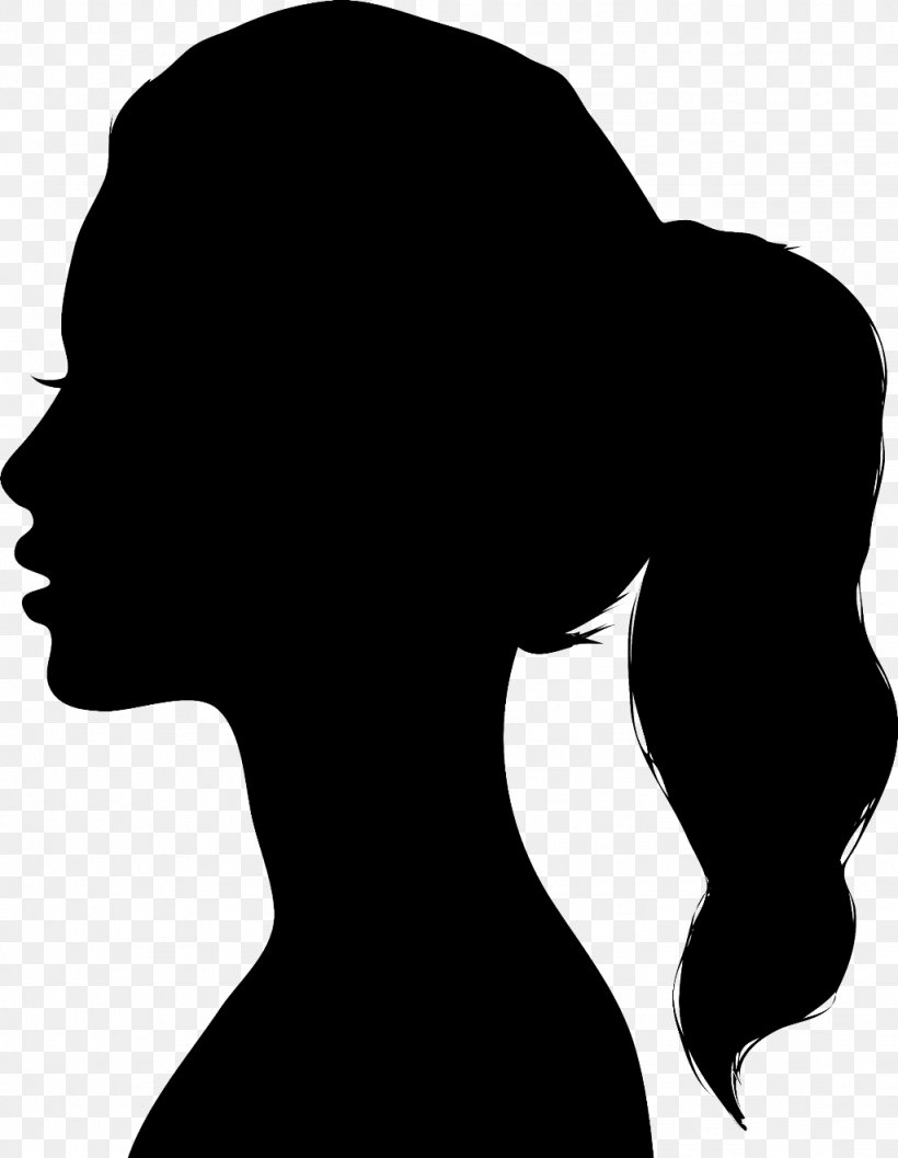 Face Silhouette Head Black-and-white Black Hair, PNG, 1024x1320px, Face, Black Hair, Blackandwhite, Head, Neck Download Free
