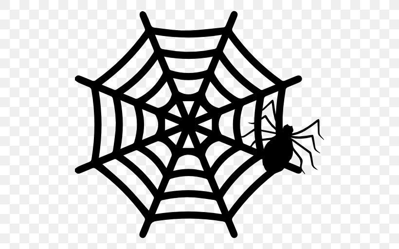 Spider Web, PNG, 512x512px, Spider, Arachnid, Area, Artwork, Black And White Download Free