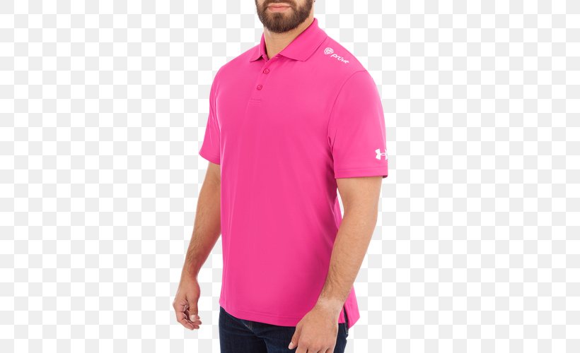 T-shirt Polo Shirt Dress Clothing Under Armour, PNG, 500x500px, Tshirt, Clothing, Collar, Dress, Magenta Download Free