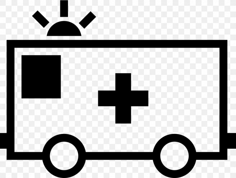 Ambulance Car Transport Vehicle, PNG, 980x739px, Ambulance, Area, Black, Black And White, Brand Download Free