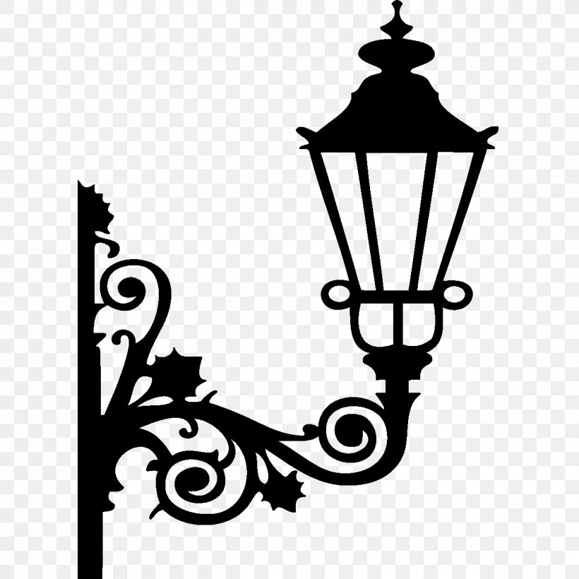 Street Light Lighting Lantern, PNG, 1200x1200px, Light, Black And White, Branch, Drawing, Gas Lighting Download Free