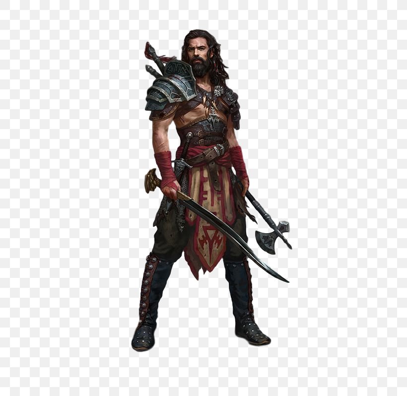 Dungeons & Dragons Pathfinder Roleplaying Game Role-playing Game Warrior Player Character, PNG, 564x798px, Dungeons Dragons, Action Figure, Armour, Barbarian, Character Download Free
