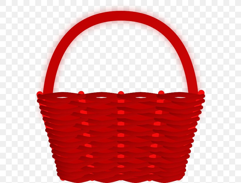 Red Easter Basket Clip Art, PNG, 640x623px, Red, Basket, Easter Basket, Handle, Image File Formats Download Free