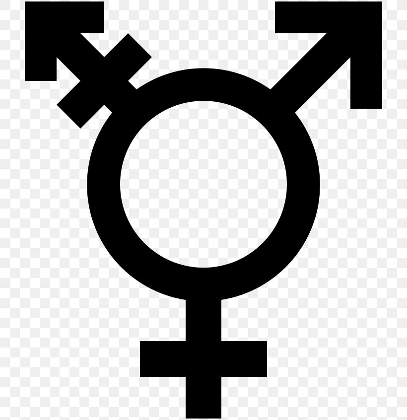 Transgender Gender Symbol Lack Of Gender Identities, PNG, 726x846px, Transgender, Androgyny, Area, Black And White, Cross Download Free