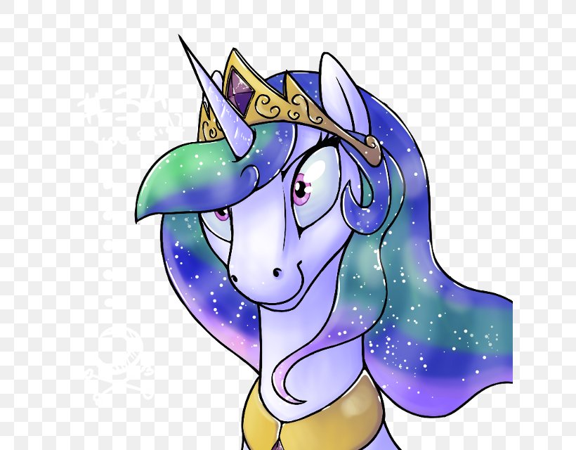 Princess Celestia Pony Horse Equestria Female, PNG, 640x640px, Watercolor, Cartoon, Flower, Frame, Heart Download Free