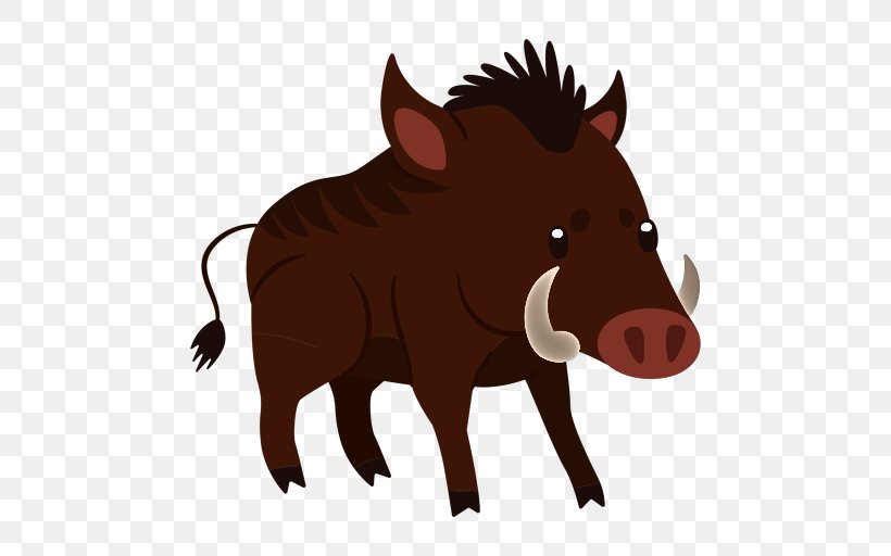 Boar Warthog Suidae Cartoon Snout, PNG, 512x512px, Boar, Animal Figure, Cartoon, Livestock, Snout Download Free
