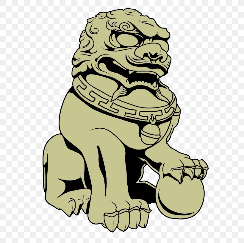 Chinese Guardian Lions Cartoon, PNG, 638x816px, Lion, Art, Bear, Big Cats, Carnivoran Download Free