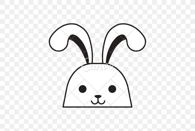 Rabbit Easter Bunny Clip Art, PNG, 550x550px, Rabbit, Area, Black, Black And White, Drawing Download Free