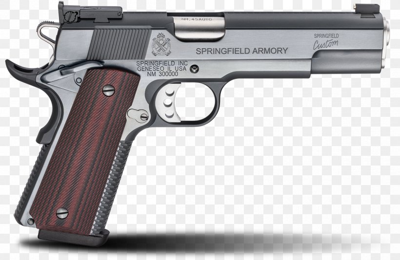 Trigger Springfield Armory Firearm M1911 Pistol, PNG, 1200x782px, Watercolor, Cartoon, Flower, Frame, Heart Download Free