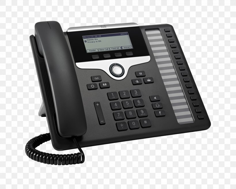 VoIP Phone Session Initiation Protocol Mobile Phones Voice Over IP Cisco Systems, PNG, 3000x2400px, Voip Phone, Answering Machine, Caller Id, Cisco 7821, Cisco 7841 Download Free