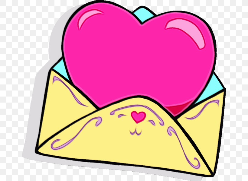Heart Pink Line Art Love Magenta, PNG, 674x600px, Watercolor, Heart, Line Art, Love, Magenta Download Free