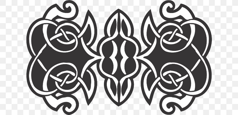 Ornament Black And White Pattern, PNG, 640x398px, Ornament, Area, Black, Black And White, Celtic Knot Download Free