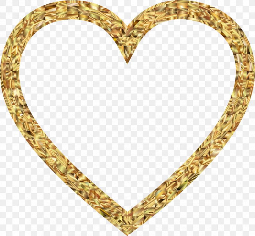 Gold Heart Clip Art, PNG, 2344x2166px, Gold, Body Jewelry, Chain, Color, Drawing Download Free