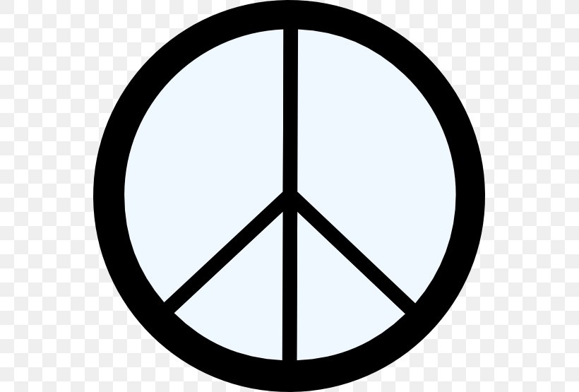 Peace Symbols Hippie Clip Art, PNG, 555x555px, Peace Symbols, Area, Black And White, Campaign For Nuclear Disarmament, Disarmament Download Free