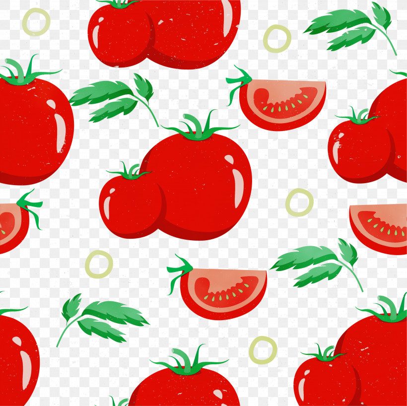 Tomato, PNG, 3000x2993px, Watercolor, Apple, Local Food, Natural Foods, Paint Download Free