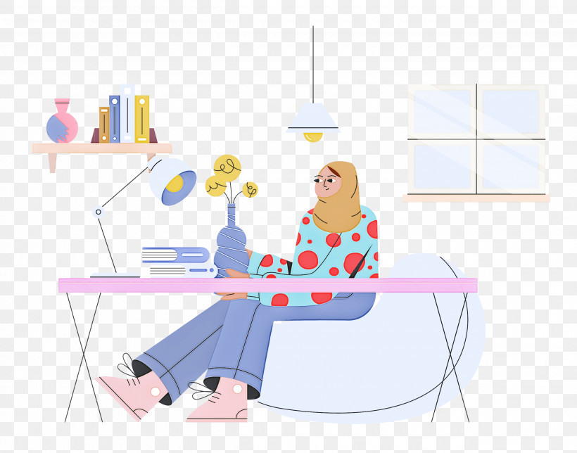 Work Home Working From Home, PNG, 2500x1964px, Work, Behavior, Cartoon, Furniture, Home Download Free