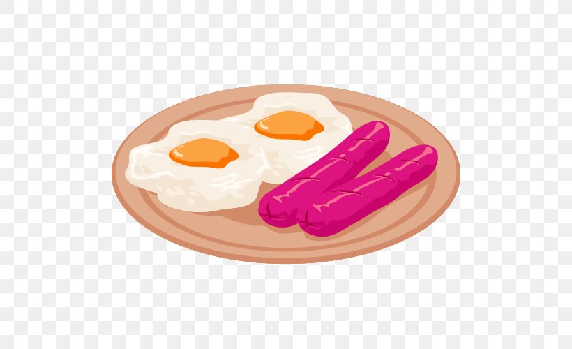Breakfast Toast Ham And Eggs Fried Egg Bacon, PNG, 500x500px, Breakfast, Bacon, Bockwurst, Bologna Sausage, Egg Download Free