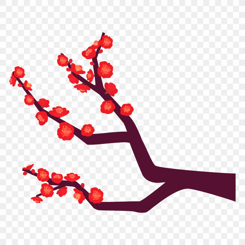 Plum Branch Plum Winter Flower, PNG, 1200x1200px, Plum Branch, Blossom, Branch, Cherry Blossom, Flower Download Free