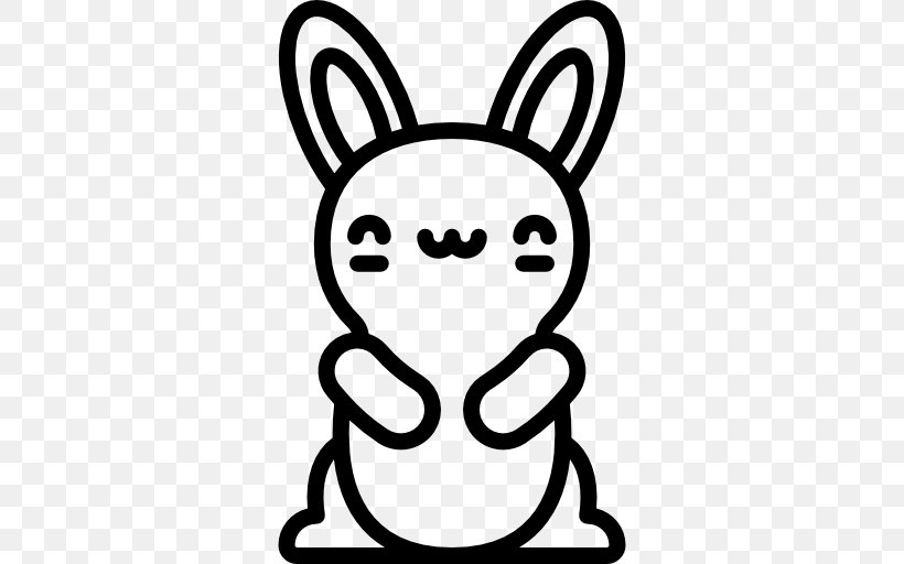 Rabbit Chocolate Ice Cream, PNG, 512x512px, Rabbit, Area, Black, Black And White, Candy Download Free