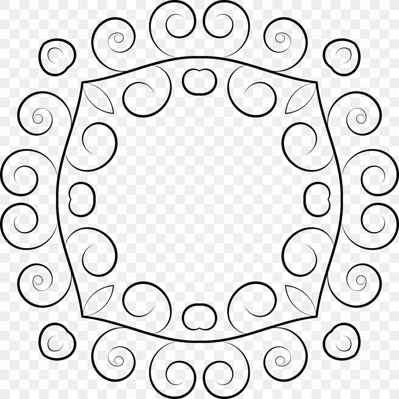 Clip Art, PNG, 2400x2400px, Drawing, Area, Auto Part, Black And White, Floral Design Download Free