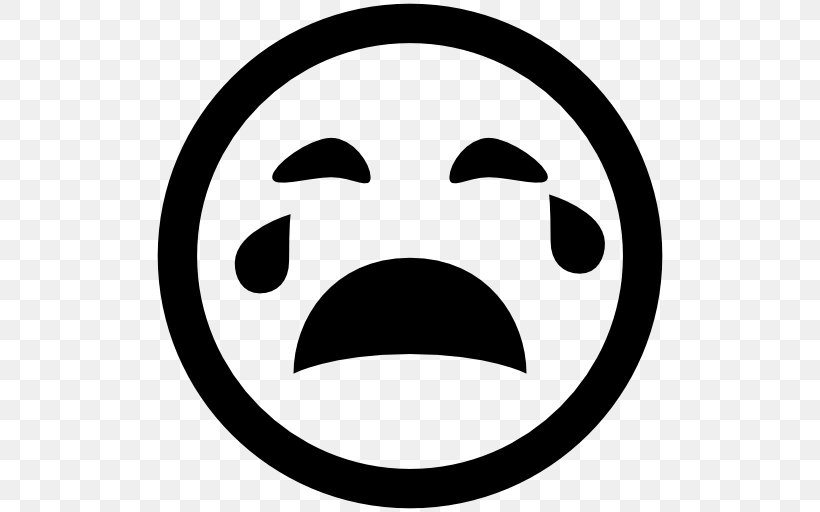 Emoticon Smiley, PNG, 512x512px, Emoticon, Black And White, Crying, Face, Face With Tears Of Joy Emoji Download Free