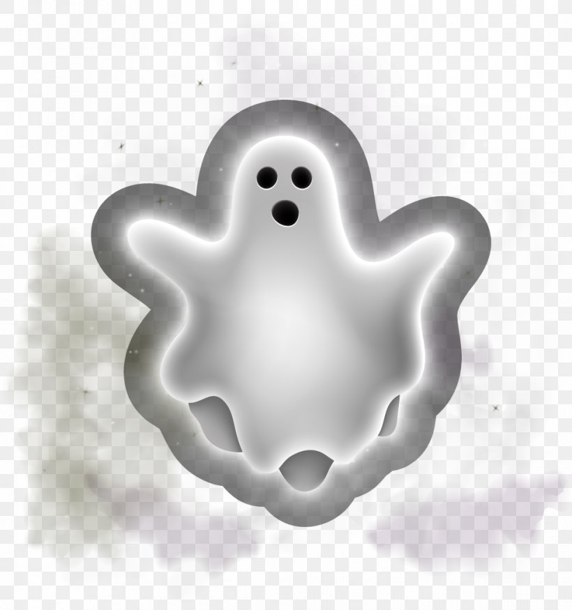 Ghost Halloween, PNG, 985x1052px, Watercolor, Cartoon, Flower, Frame, Heart Download Free