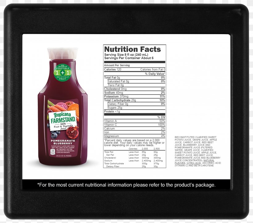 Vegetable Juice Tropicana Products Fluid Ounce Brand, PNG, 2907x2573px, Juice, Banana, Blueberry, Bottle, Brand Download Free