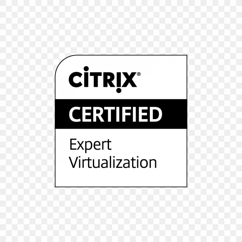 Citrix Systems XenApp Expert Virtualization Thin Client, PNG, 833x833px, Citrix Systems, Area, Black, Brand, Certification Download Free