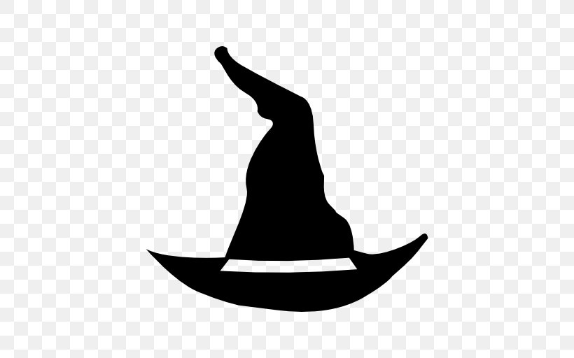 Witch Hat, PNG, 512x512px, Witch Hat, Artwork, Black And White, Hat, Headgear Download Free